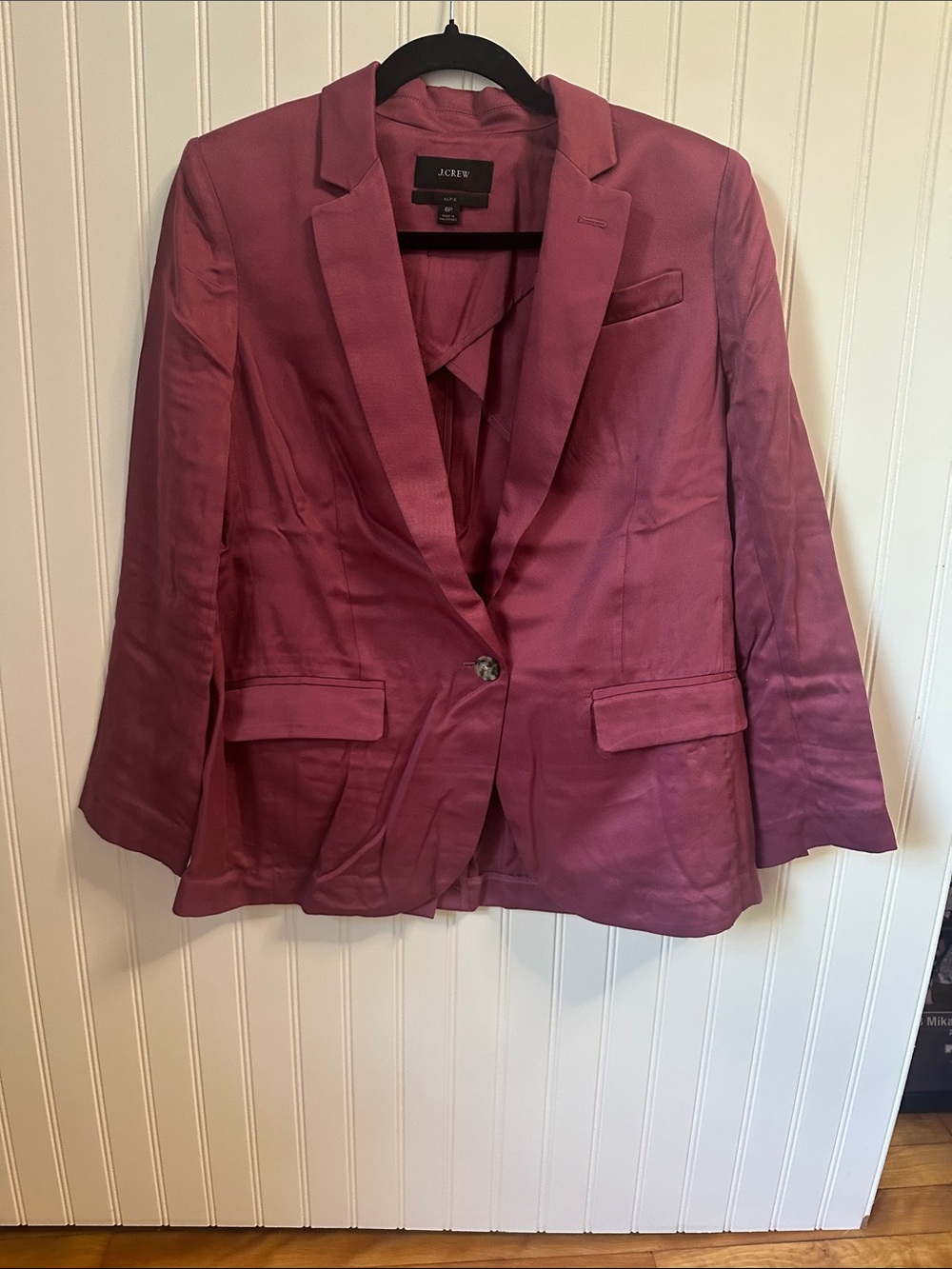 J. Crew Women's Rose-Mauve Single-Button Blazer